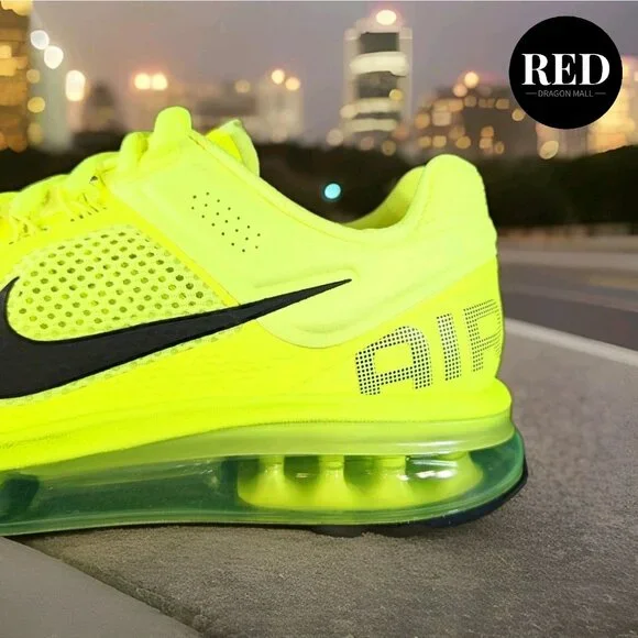 Nike Air Max 2013 Volt Yellow Black Shoes HF3660-700 - Men's Size 8.5 - Picture 13 of 14